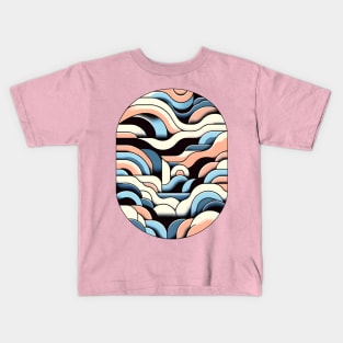 Lofi Serenity Waves Kids T-Shirt